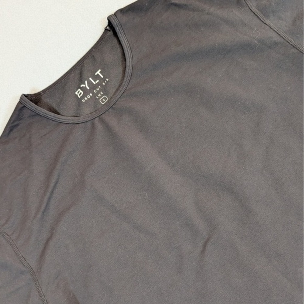 BYLT LUX Drop Cut Short Sleeve T-Shirt Men's‎ Size L Black